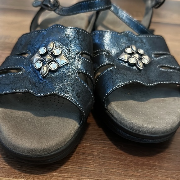 SAS Helena Quarter Strap Sandal Black Women's 9N - Picture 6 of 9